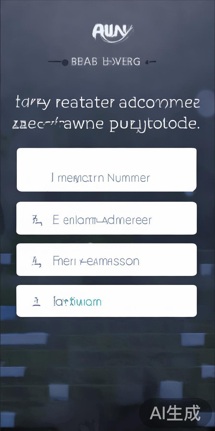 输入账号信息
在登录页面，用户需填写注册时使用的